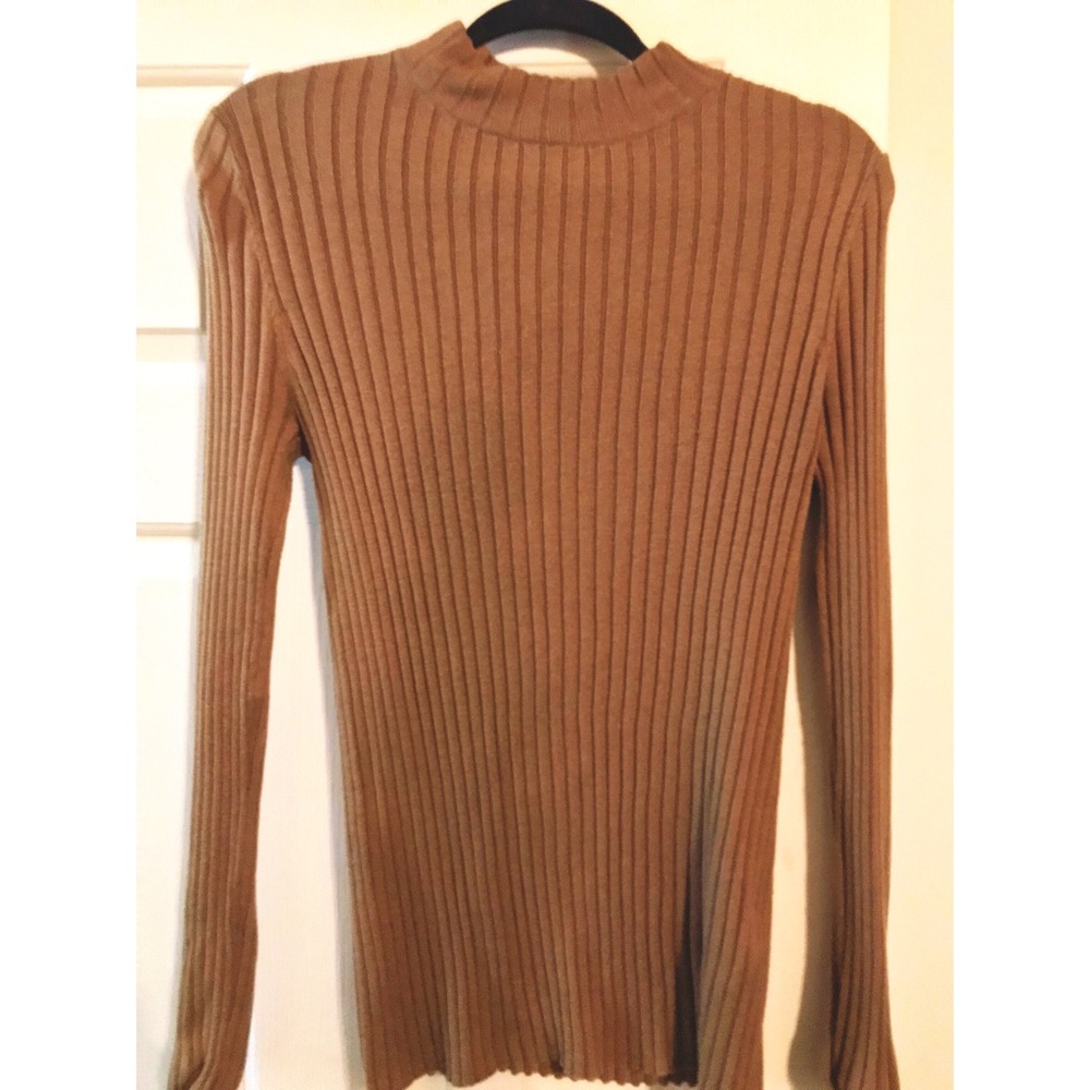 Forever 21 Ribbed Mock Neck Sweater